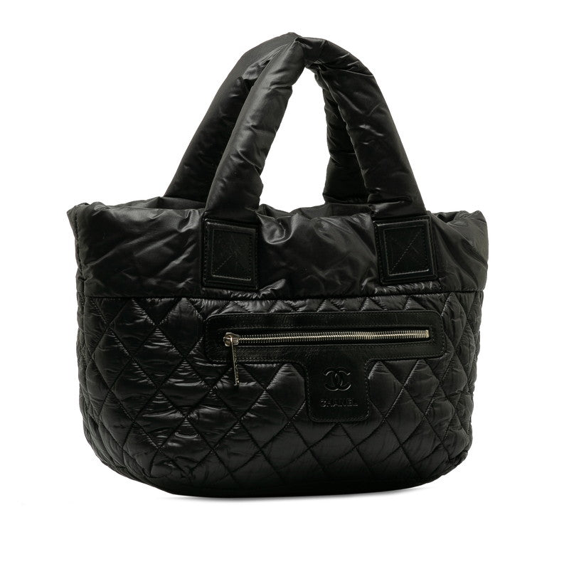 Chanel Coca-Cola PM Coca-Cola Killing Tote Bag Black Nylon Leather  Chanel