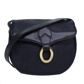 CHRISTIAN Pearl Street Bags Dior Trotter Canvas Shoulder Bag Navy Auth ep4803