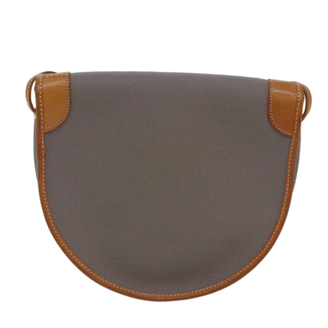 CHRISTIAN Pearl Street Bags Dior Shoulder Bag PVC Gray Auth ep4807