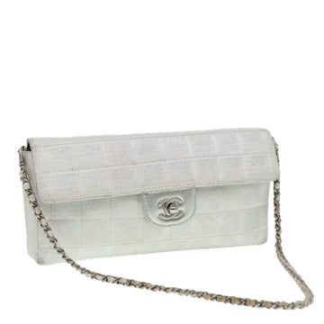 Top Quality Chanel Chain New Travel Line Shoulder Bag Nylon Beige Silver CC Auth ep5439