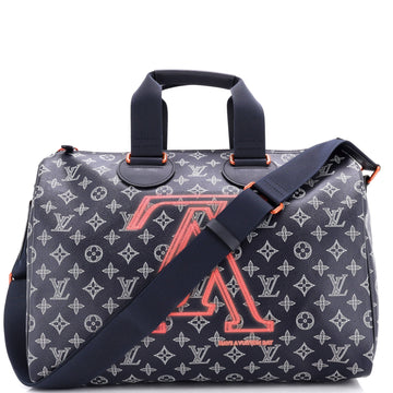 Speedy Bandouliere Bag Limited Edition Upside Down Monogram Ink 40