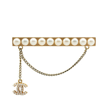 Chanel  Coco no mark Pearl Brooch Gold