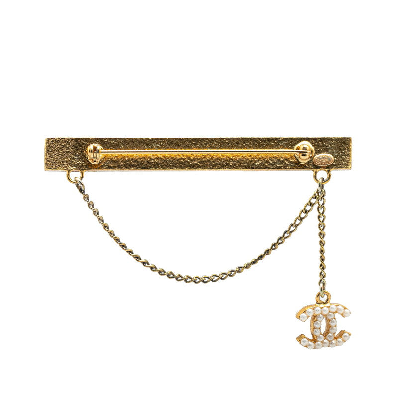 Chanel  Coco no mark Pearl Brooch Gold