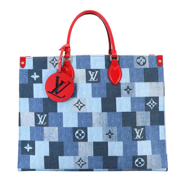 Louis Vuitton Onthego Gm   - Jeans Tote Bag