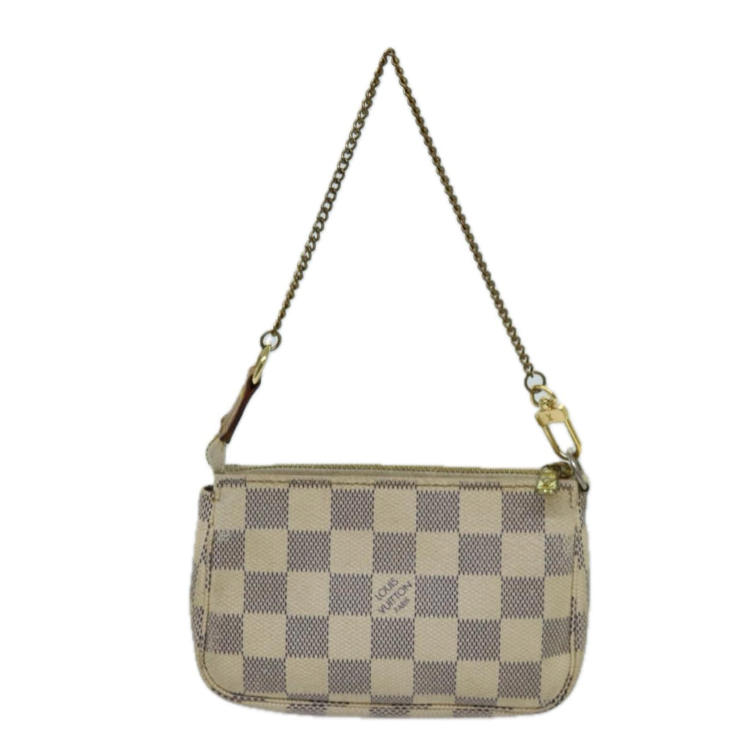 Louis Vuitton Mini Pochette Accessoires  Canvas Clutch Bag