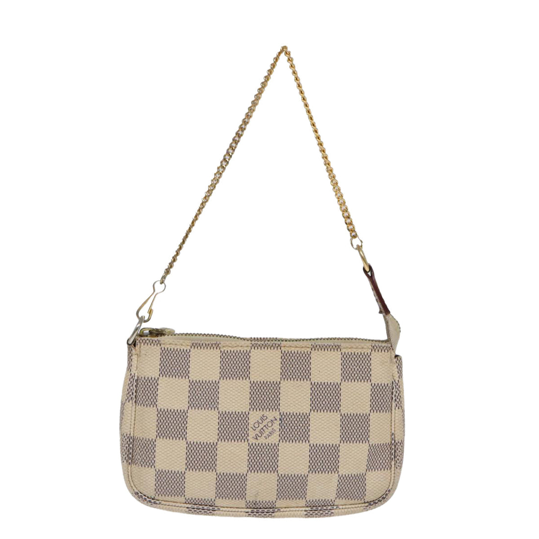 Louis Vuitton Pochette Accessoire  Canvas Clutch Bag