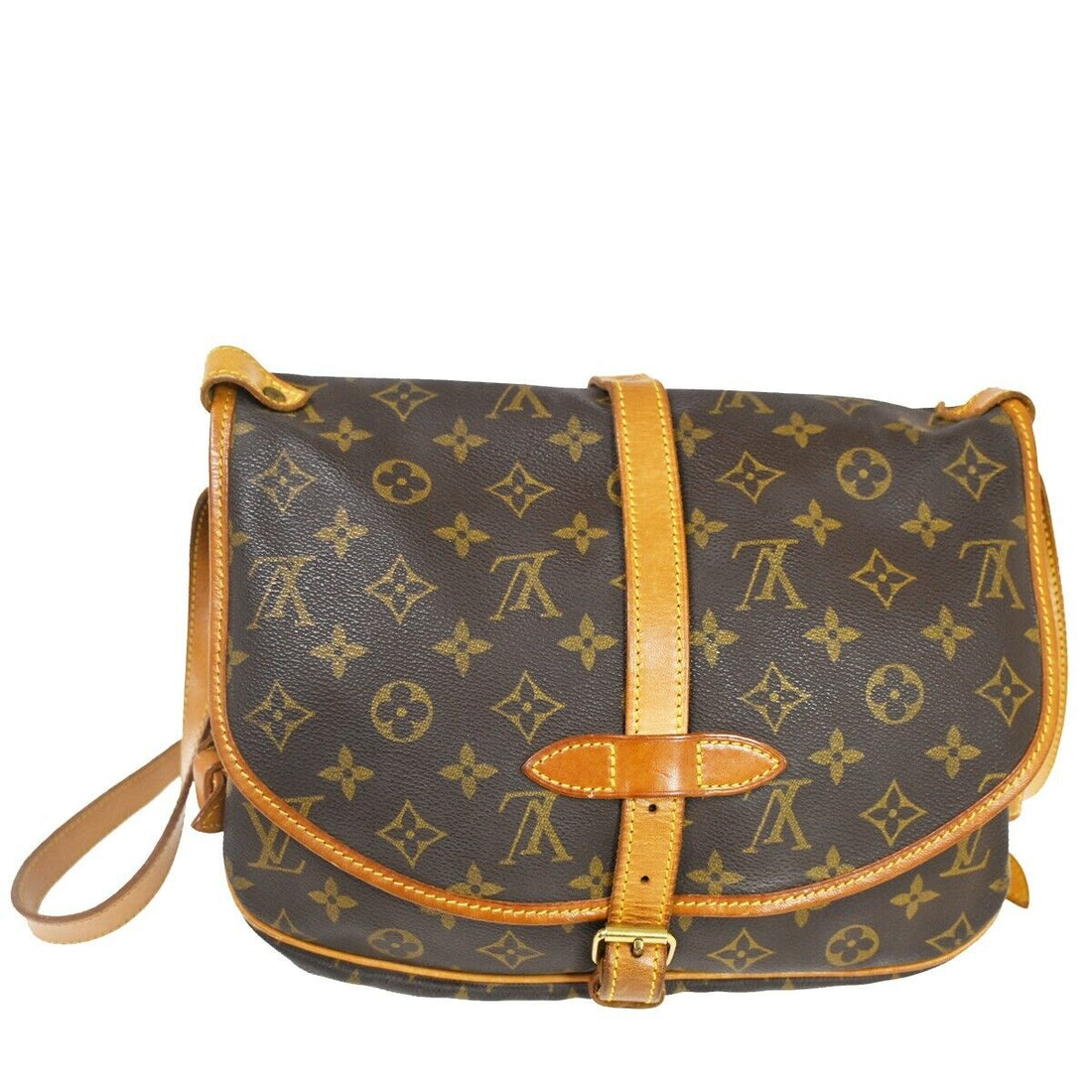 Louis Vuitton Saumur 30  Canvas Shoulder Bag