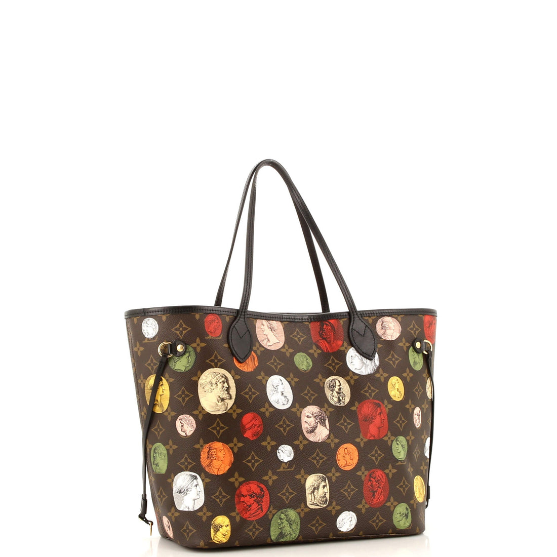 Neverfull NM Tote Limited Edition Fornasetti Cameo Monogram Canvas MM