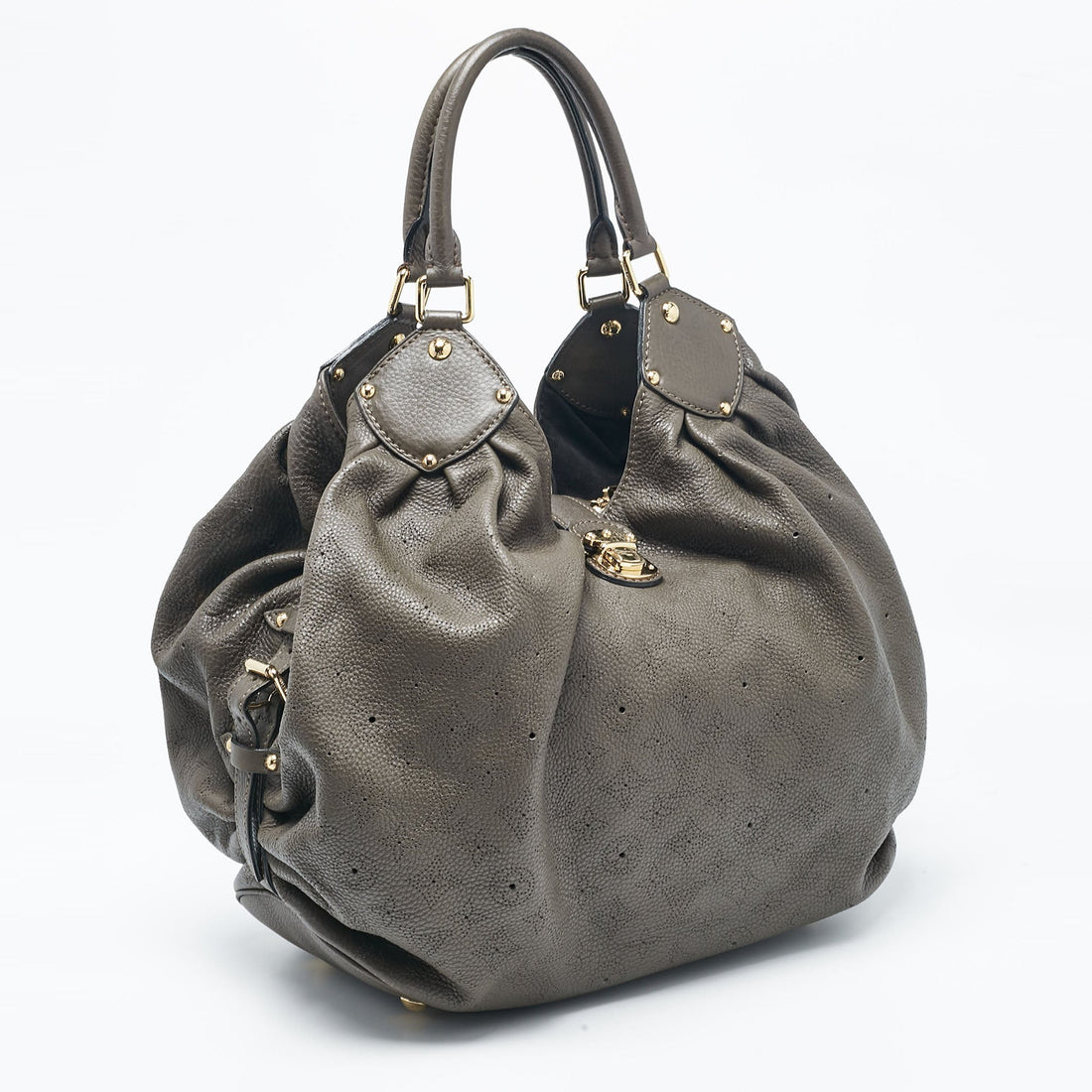 Louis Vuitton Grey Monogram Mahina Leather Surya Xl Bag