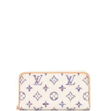 Zippy Wallet Multicolor Monogram Jacquard