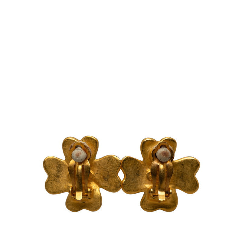 Top Quality Chanel  Coco Clover Earring Gold   Chanel