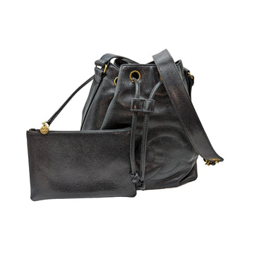 Chanel  Grained CalBNkin Timeless Drawstring Bucket Bag