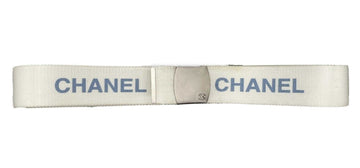 Top Quality Chanel -  99S 1999 Logo Adjustable Nylon Web - White - XS/S - Belt