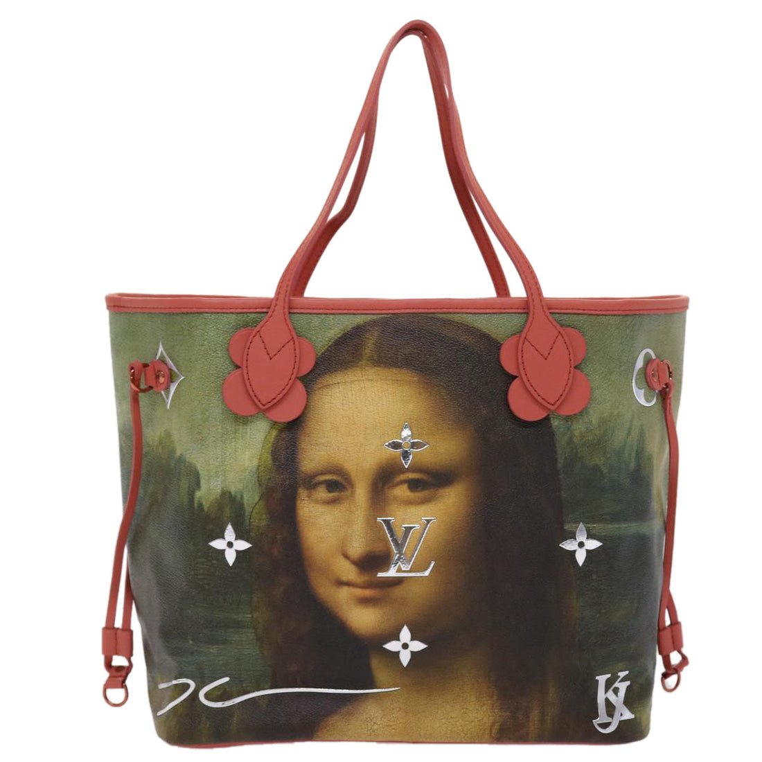 Louis Vuitton Neverfull  Leather Tote Bag