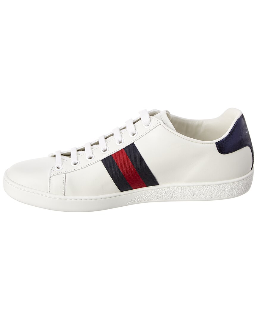 Gucci Ace  Embroidered Leather Sneaker