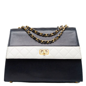 Top Quality Chanel  Mattress Wicker Gold  Chain houlder Bag Navi White  Lady Chanel
