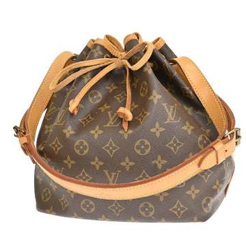 Louis Vuitton Petit NoÃ©  Canvas Shoulder Bag