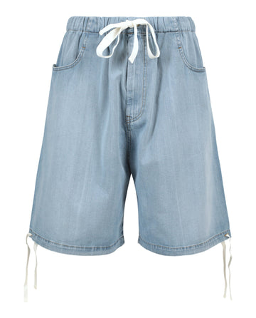 Distressed Denim Shorts