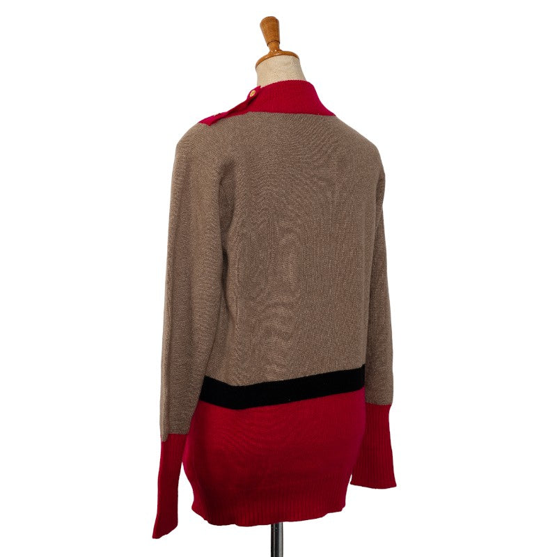 Chanel Cocono mark Buttons Violin Sweater Pink Multicolor Casimir Ladies CHANEL