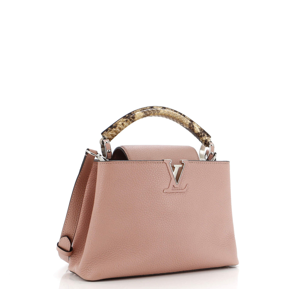 Capucines Bag Leather with Python BB