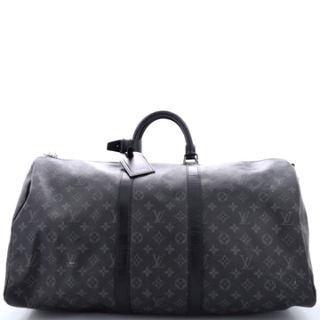 Keepall Bandouliere Bag Monogram Eclipse Canvas 55
