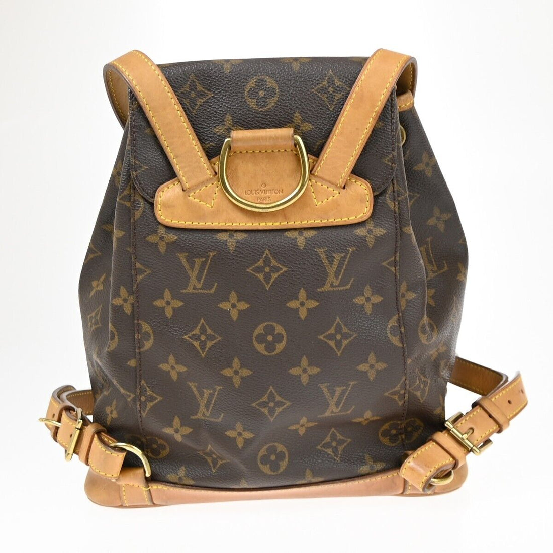 Louis Vuitton Montsouris Mm  Canvas Backpack Bag