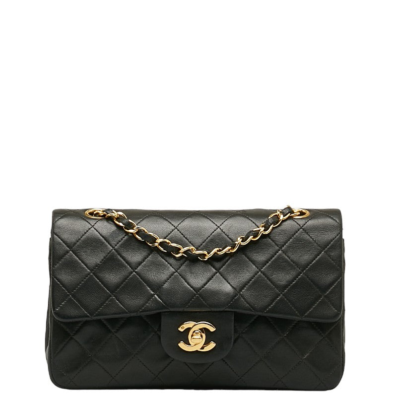 Chanel Matrace 23 Cocono mark Double Flip Chain houlder Bag Black   CHANEL
