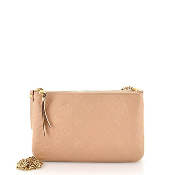 Double Zip Pochette Bicolor Monogram Empreinte Giant