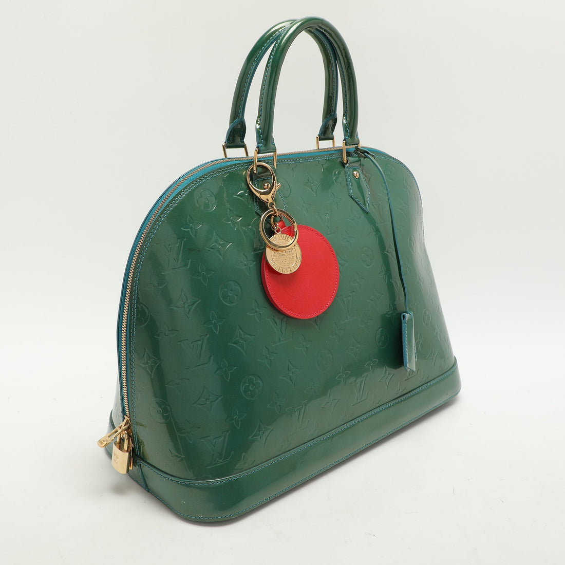 Louis Vuitton Green Monogram Vernis Alma Gm Bag