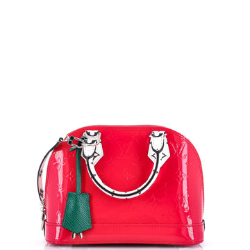 Alma Handbag Monogram Vernis with Monogram Canvas and  Leather BB
