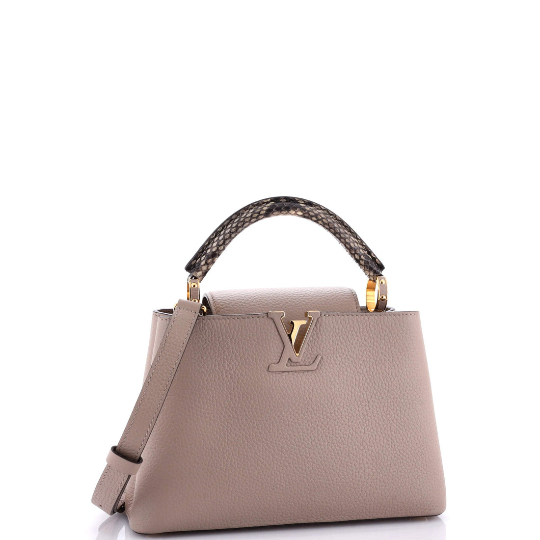 Capucines Bag Leather with Python BB