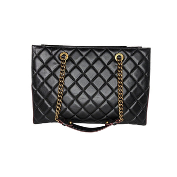 Chanel Black Quilted CalBNkin Perfect Edge Tote