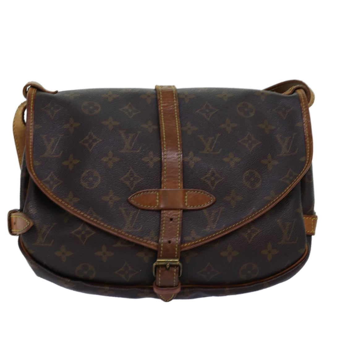 Louis Vuitton Saumur 30  Canvas Shoulder Bag