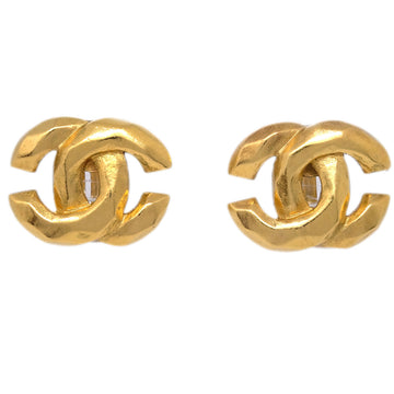Chanel CC Earrings Clip-On Gold 99P