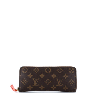 Leather Wallet Monogram Canvas