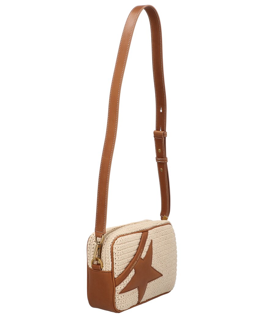 Golden Goose Star Knit & Leather Shoulder Bag