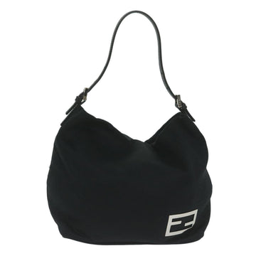 FENDI Shoulder Bag Nylon Black Auth fm3013