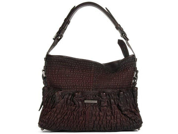 Burbe**y Purple Ruched Hobo