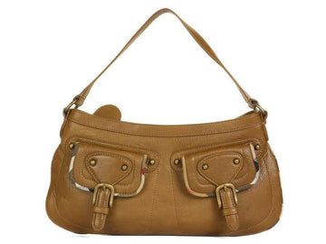 Burbe**y Slim Brown Leather Shoulder Bag