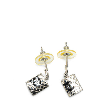 Chanel Cambon Coco no mark Metal Earrings