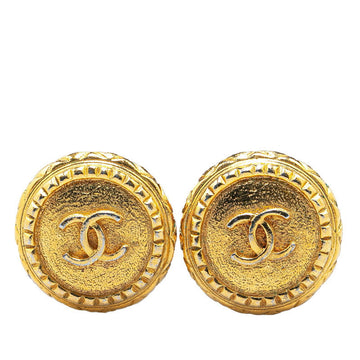 Chanel  Coco Mark Earrings Gold Plated