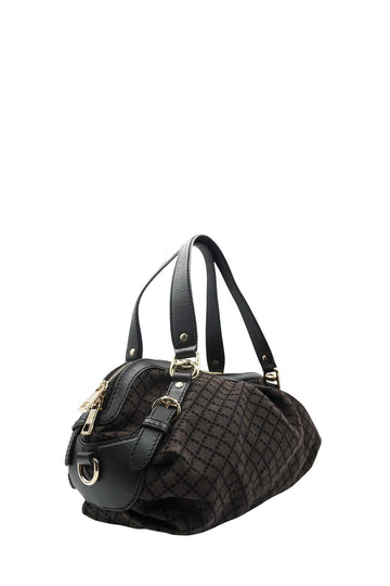 Diamente Canvas Sukey Handbag Dark Brown, Multicolor