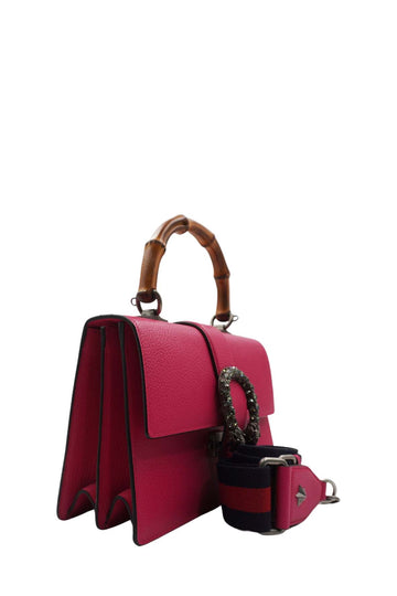 Medium Dionysus Bamboo Top Handle Bag Pink