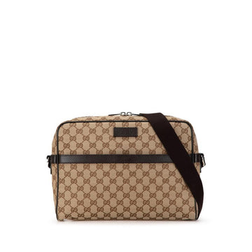 Beige Canvas Gucci Shoulder Bag