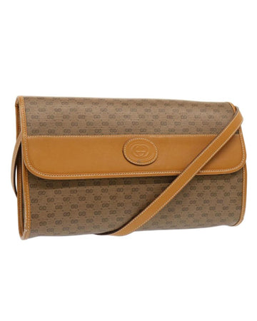Beige Canvas Gucci Shoulder Bag