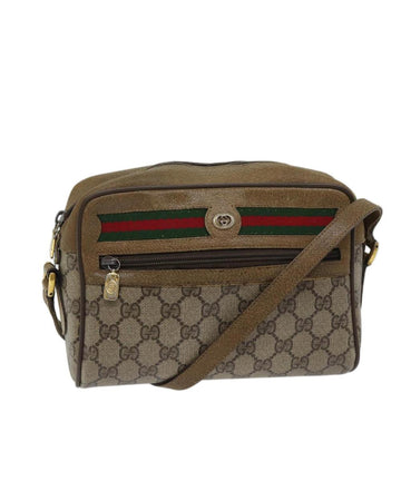 Beige Canvas Gucci Shoulder Bag
