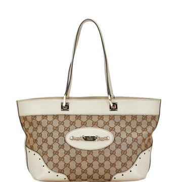 Beige Canvas Gucci Tote