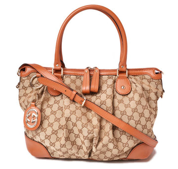 Beige Canvas Gucci Tote