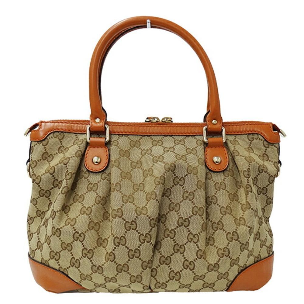 Beige Canvas Gucci Tote