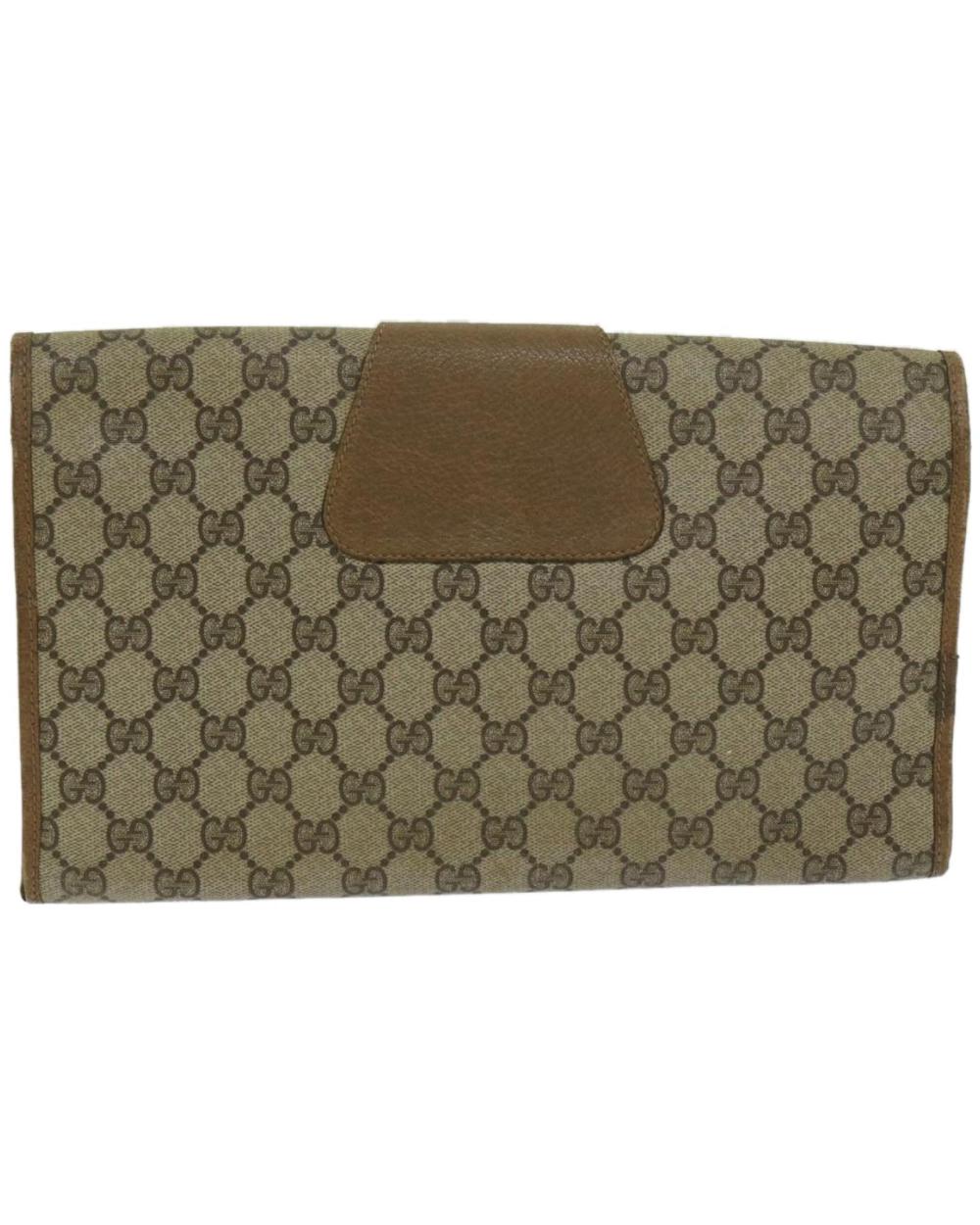 Beige Fabric Gucci Clutch